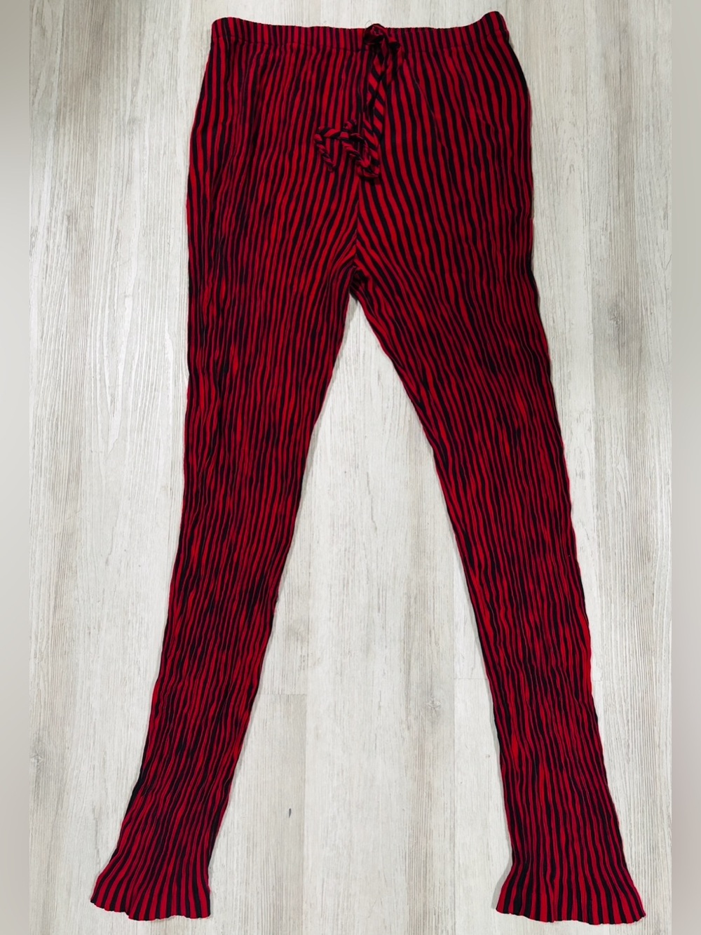 RUSSELL KEMP Red & Black Striped Pant Size M